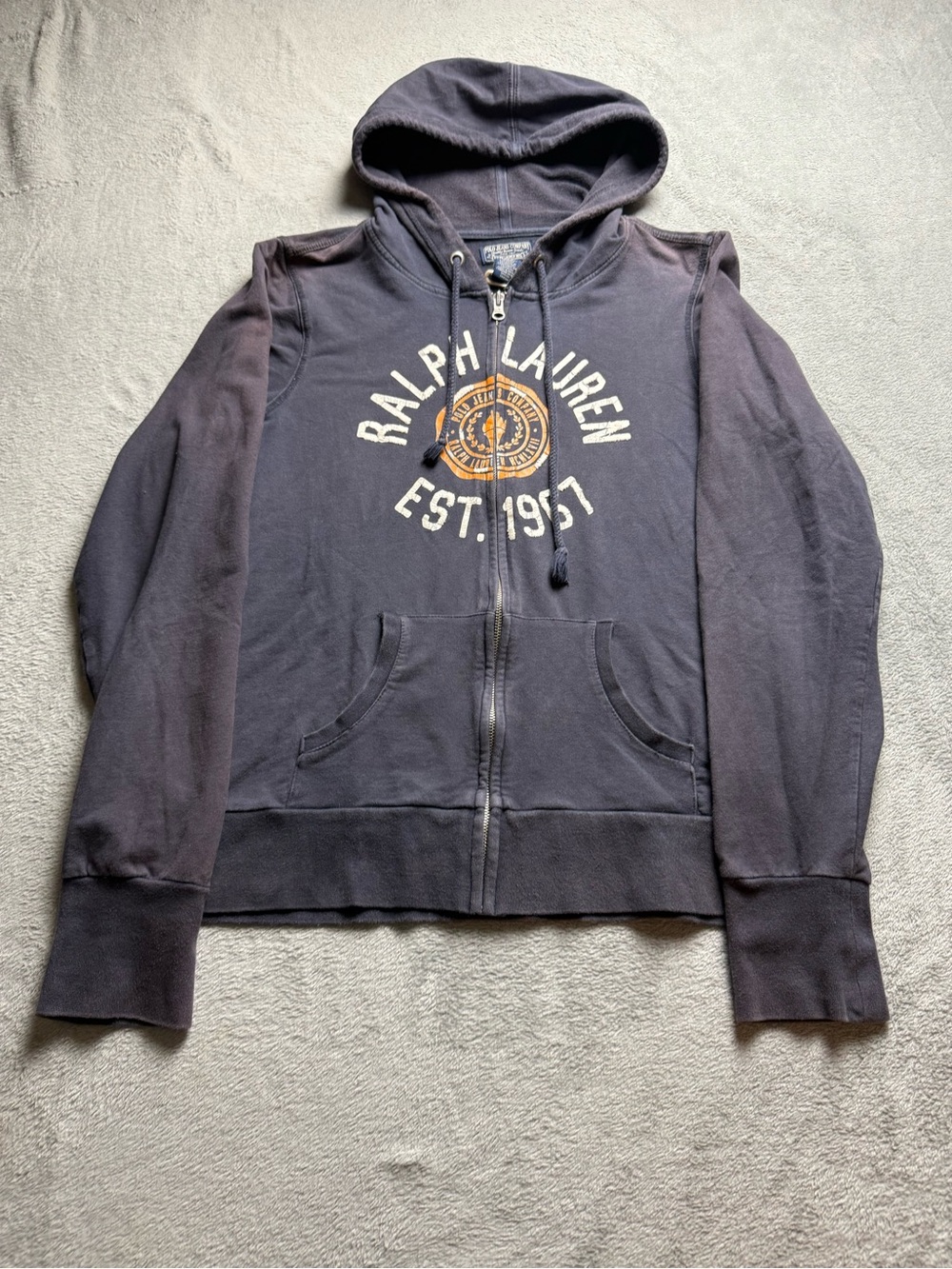 Polo Jeans Company Ralph Lauren EST. 1967 Full Zip Up Hoodie Size XL